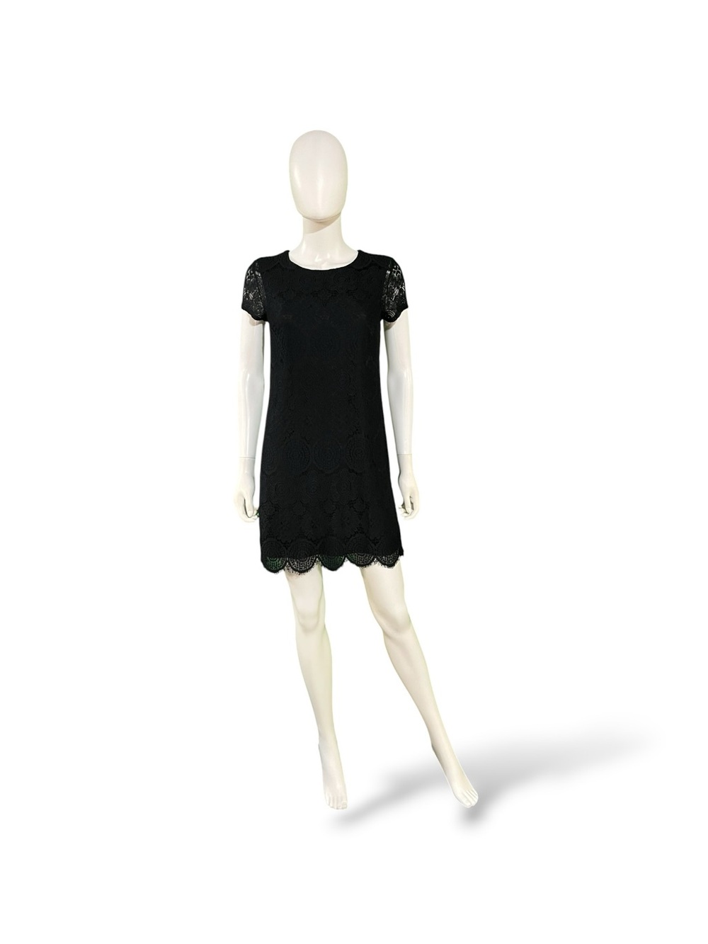 Laundry by Shelli Segal Black Lace Shift Dress, 6P
